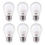 CPLA Ligthing LED Globe Bulbs for Vanity Ceiling Fan Energy Saving 3W Replace 25 Watt Edison Bulbs Daylight 4000K E26 Medium Screw Base No-Dimmable Frosted LED Light Bulbs Round, Pack of 6
