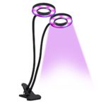 LED Grow Lights, Advanced Plant Growing Light, Greenhouse Growing Lamps, Adjustable Gooseneck Dual Heads with Timer and Brightness Control for Hydroponics Plants, Indoor Plants, Seedlings