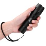 ANTCREST Cree XM-L T6 Adjustable Focus LED Torch Super Bright Zoomable LED 5 Modes Flashlight for Indoors and Outdoors (Hiking, Camping, Cycling and Emergency Use)