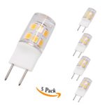 LED G8 Light Bulb, G8 GY8.6 Bi-pin Base LED, Non-dimmable 120V 20W Halogen Replacement Bulb for Under Counter Kitchen Lighting, Under-cabinet Light, Puck light (5-pack) (Warm White, 2W)