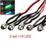 10PCS LED Indicator Light Bulbs Lamp Dash Directional for Car Vehicle Truck Boat DC 12V Blue Red Yellow Green White