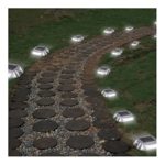 8 Pack White Solar Power LED Lights Road Driveway Pathway Dock Path Ground Step