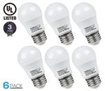 TORCHSTAR 4.5W A15 LED Light Bulb, 40W Equivalent Light Bulb, UL-listed, 400lm, E26/E27 Medium Base, 5000K Daylight, Omni-directional LED Light Bulb, Pack of 6