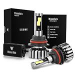 WinnerAuto LED Headlight Bulbs 9007 HB5 COB Clips Conversion Kit, 72W 7,200LM 6K Cool White, Slim Size, Perfect Beam, 2 Yr Warranty
