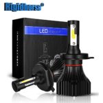 H4 LED Headlight Bulb Rigidhorse S10-Series 50W 5000LM 6500K Cool White H4 Headlight Bulb With Conversion Kit