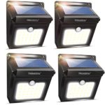 Solar Lights Outdoor, Wireless 28 LED Motion Sensor Solar Lights with Dark Sensing Auto On/Off, Easy Install Waterproof Security Lights for Front Door, Back Yard, Driveway, Garage (4 Pack)