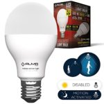 Motion Sensor Light Bulb – Motion Activated LED Light Bulb with Dusk to Dawn Motion Detector for Outdoor Indoor Front Door Garage Basement Porch – E26 7W Daylight White