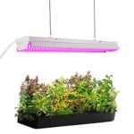 Byingo 2ft 32W Plant Growth Light – LED Integrated Lamp Fixture Plug and Play – Full Spectrum for Indoor Plants Flowers Growing