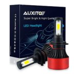 AUXITO Automobile H7 LED Headlight Bulbs All-in-One Conversion Kit 6500K Cool White 72W 8000Lms Per Pair -New Version with US COB LED Chips Super Bright