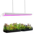 Byingo 4ft 64W Plant Growth Light – LED Integrated Lamp Fixture Plug and Play – Full Spectrum for Indoor Plants Flowers Growing