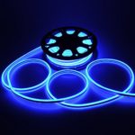 Yescom 50ft Double Sided SMD2835 1800pcs LED Bulb Flexible Neon Stripe Light DIY Blue Decor Lighting