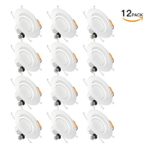 SGL 6″ Dimmable LED Downlight, 13W (100W Replacement), 5000K Daylight White, 1150 Lumens, Retrofit LED Recessed Lighting Fixture, LED Ceiling Light, Recessed Downlight, 12-Pack