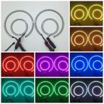 Vivid Light Bars RGB Halo Headlight Kits for 2004-2008 Ford f150 with Bluetooth Remote Control Can Do lots of Solid Colors and Strobe Pattern