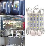 Storefront Lights, Pomelotree 2 Pack 3 Led 40PCS 5050 Super Bright LED Module Lights Waterproof Decorative Light with Tape Adhesive for Store Window Lighting and Advertising Signs