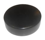 Dock Edge PVC Flat Head Piling Cap, Black, 9-Inch