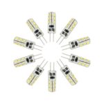 ANC G4 LED Light Bulb, 1.5W Cool White, AC/DC 12V, 24 LEDs, Bi-pin Base,CE and ETL listed,10-pack