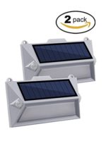 Super Bright Solar Lights Outdoor 18 LEDs,Falove Motion Sensor Lights with 2 Auto Mode and Wide Angle Illumination,Wireless Waterproof Security Lights for Wall, Driveway, Patio, Yard, Garden-2 PACK
