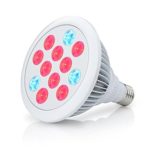 LED Grow Light Bulb 24W, InPoTo E27 Growing Plant Lamp with 12 LEDs High Efficient Hydroponic for Indoor Plant Garden Greenhouse