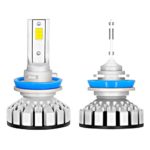 LED Headlight Bulbs MOTOL R8 All-in-one LED Headlight Conversion Kit (H11/H8/H9) with Philip chip 8000 Lumens 80W 6000K Cool White Extremely Bright 360 Degree Auto headlamp for High/Low Beam/Fog light