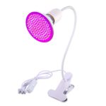 D-FLIFE LED Grow Light with 360 Degree Goose-Neck for Indoor Plants Gardening (Single head White)