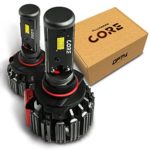 OPT7 Fluxbeam Core 9006 LED Headlight Kit Bulbs – 60w 6,000LM 6K Cool White CREE – 1 Year Warranty