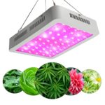 LED Grow Light by ZXMEAN,White 380-730nm Dual Chips Full Spectrum Plant Growth Lamp with Rope Hanger for Indoor Greenhouse Hydroponic Plants Veg and Flower (600W)