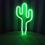 LED Cactus Neon Light Sign Wall Decor Night Lights Home Decoration Party Supplies LED Decorative Lights