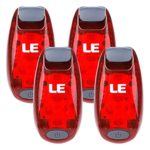 LE LED Safety Lights 3 Modes Clip on Strobe Running Cycling Dog Collar Bike Tail Warning Light High Visibility Accessories for Reflective Gear (4)