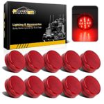 Partsam 10x 2.5″ Round Side Marker light Clearance 13 Diodes Universal Use Sealed Red