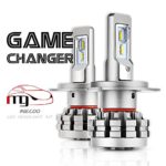 MIECOO H4 LED headlight Bulbs All-in-one conversion kit Hi/Lo beam 60W 7200LM 6000K Cool White CSP Chips -3Yr Warranty