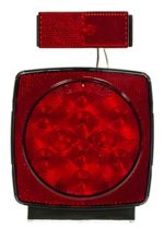 Blazer C789RTM LED Square Submersible Stop/Tail/Turn Light – Left or Right Side – Red