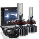 H11/H8/H9 LED Headlight Bulbs Conversion Kit, DOT Approved, SEALIGHT S1 Series 12x CSP Chips Low Beam / Fog Light Bulb- 6000LM 6000K Xenon White