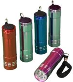 Pack of 5, Mini Keychain LED Pocket Flashlight, Assorted Colors, Small and Super Bright, Best for Camping, Backpacking, Hiking, Hunting, Fishing, EDC, Kids, Children, Boys, Girls, Tool, and Emergency