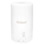 Gitkarl Upgraded,125ml,Cool Mist Humidifier Ultrasonic Aroma Essential Oil Diffuser For Home,Office,Bedroom,Living Room Study,Spa,Yoga,4 Timer Setting,Warm Led Lights And Waterless Auto Shut-Off