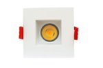 2 Inch Led Square Luminaire Goodlite 8w 575 Lumens (60W Eqv) with Junction Box For New or old construction IC-Rated,Warm White 3000k Dimmable 120V, 40° ETL listed, Energy Star,
