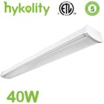 Hykolity 4FT LED Linear Wraparound Flushmount Ceiling Light 40W for Garage Work Shop office 5000K Daylight White 64w Fluorescent Equivalent