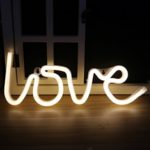 AIZESI Love Led Sign,Neon Lamps,Marquee Battery or USB Operated Table Led Ligths Wall Decoration for Girls Bedroom,Living Room, Christmas,Party as Kids Gift (Warm White LOVE)