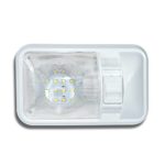 12V Led RV Ceiling Dome Light RV Interior Lighting for Trailer Camper with Switch, Single Dome 280LM