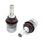 X AUTOHAUX COB 9007 High Low LED Headlight Bulb Conversion Kit 72W 8000LM 2 pcs