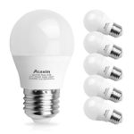 A15 LED Bulb,Acaxin A15 LED Lights 60 W Equivalent,E26 Medium Base Daylight 5000K 600 Lumen Non-Dimmable E26 LED Bulb for Home Lighting,6 pack