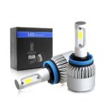 LED Headlight Bulb Conversion Kit Cool White Headlamp Bulbs Fog Light Single Beam 72W 6500K 16000 Lumens 3 Year Warranty-2 packs(H11)