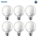 Philips LED Non-Dimmable G25 Frosted Light Bulb: 500-Lumen, 2700-Kelvin, 6.5-Watt (60-Watt Equivalent), E26 Base, Soft White, 6-Pack
