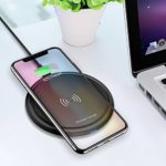 iPhone X Wireless Charger,10W Fast Wireless Charging Pad Stand for Galaxy S9/S9 Plus Note 8/5 S8/S8 Plus S7/S7 Edge S6 Edge Plus iPhone X/8/8 Plus(No AC Adapter)