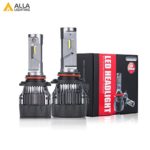 Alla Lighting S-HCR 2018 Newest Version SUPER Mini 9005 HB3 LED Headlight Bulb 10000 Lumens Extremely Super Bright Cool White High Power All-in-One Conversion Kits Headlamps Bulbs Lamps
