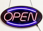 Delux NEON LED OPEN Sign With 2 Motion Mode (New Technology- Last longer, Only use as little as 1/8 Power of tranditional NEON Sign) – HL201