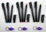 9 Invisible Ink Markers & 3 UV LED Lights UltraViolet Blacklight Pens Blue Red Yellow Assorted