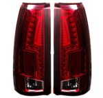 LED Replacement Tail Lights For Chevy C10 C/K 1500 2500 3500 (Red)