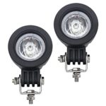 WEISIJI Motorcycle Driving Lights,10W 2inch LED Work Light Fog Lights for Harley Yamaha Motorcycles(2Pcs 10w spot)