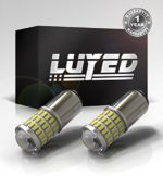 LUYED 2 x Super Bright 9-30v 1157 2057 2357 7528 BAY15D LED Bulbs Used For Turn Signal Lights,Tail Lights,Xenon White