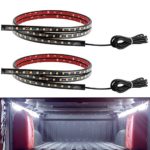 Truck Bed Lights YITAMOTOR 2PCS 60in White Waterproof Tailgate Light Bar Strip with On-off Switch for RV SUV Jeep Pickup Truck Cargo